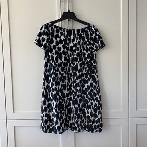 Kate spade mini dress in navy leopard